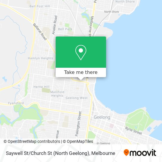 Saywell St / Church St (North Geelong) map
