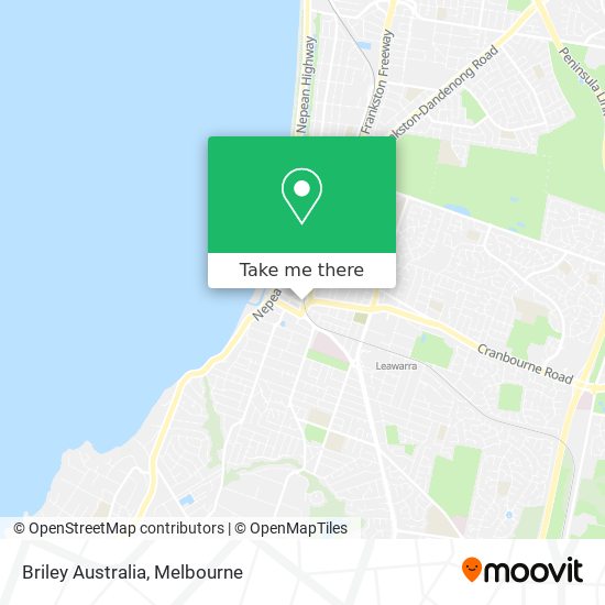 Briley Australia map