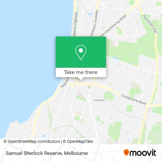 Samuel Sherlock Reserve map