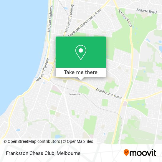 Frankston Chess Club map