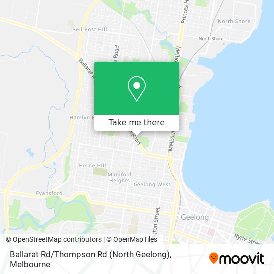 Ballarat Rd / Thompson Rd (North Geelong) map