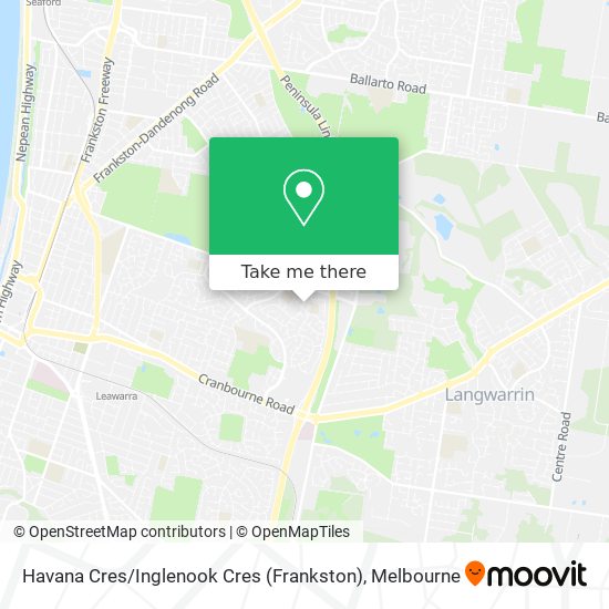 Havana Cres / Inglenook Cres (Frankston) map