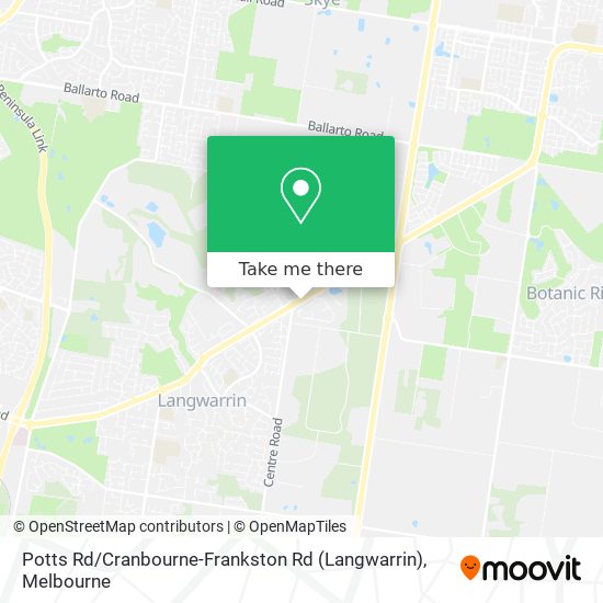 Mapa Potts Rd / Cranbourne-Frankston Rd (Langwarrin)