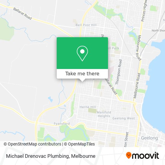 Mapa Michael Drenovac Plumbing