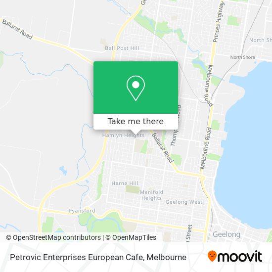 Petrovic Enterprises European Cafe map