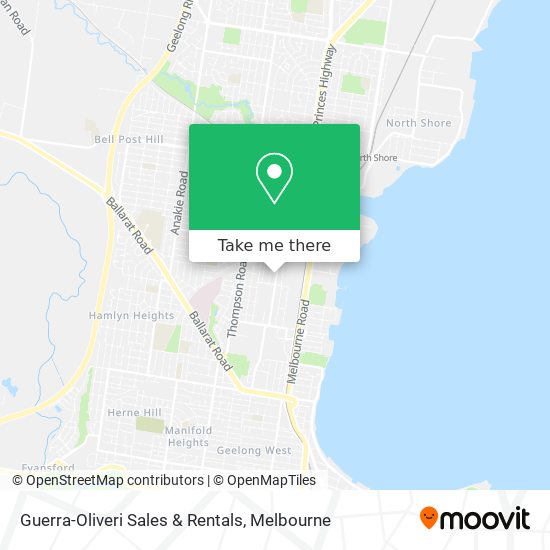 Guerra-Oliveri Sales & Rentals map