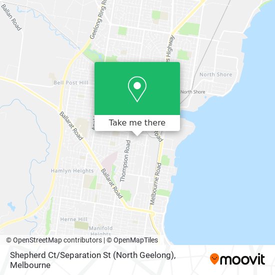 Shepherd Ct / Separation St (North Geelong) map