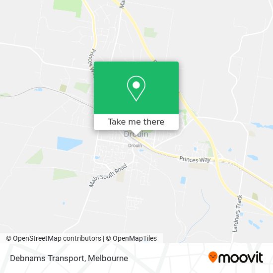 Debnams Transport map