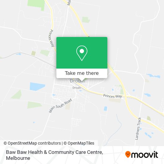 Baw Baw Health & Community Care Centre map
