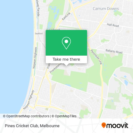 Pines Cricket Club map