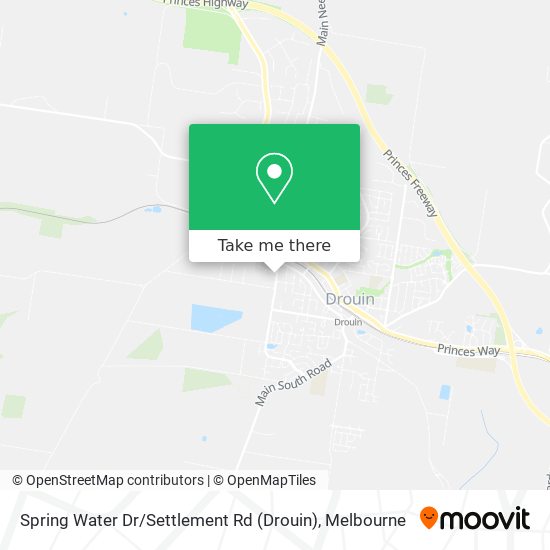 Spring Water Dr / Settlement Rd (Drouin) map