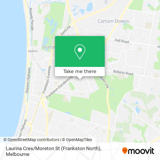 Laurina Cres / Moreton St (Frankston North) map