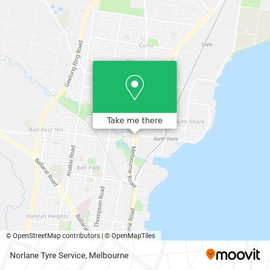 Mapa Norlane Tyre Service