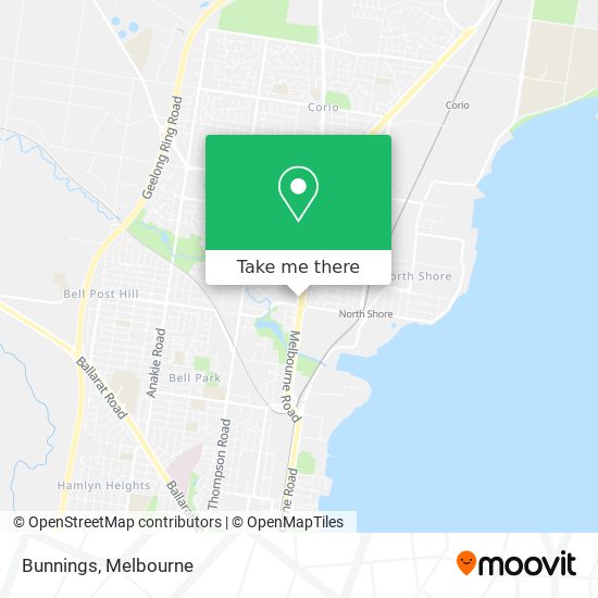 Mapa Bunnings