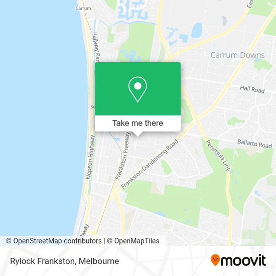 Mapa Rylock Frankston