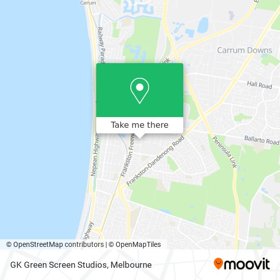 GK Green Screen Studios map