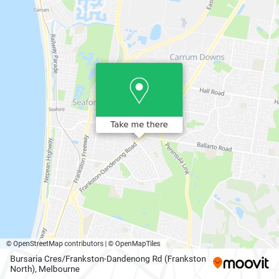 Bursaria Cres / Frankston-Dandenong Rd (Frankston North) map