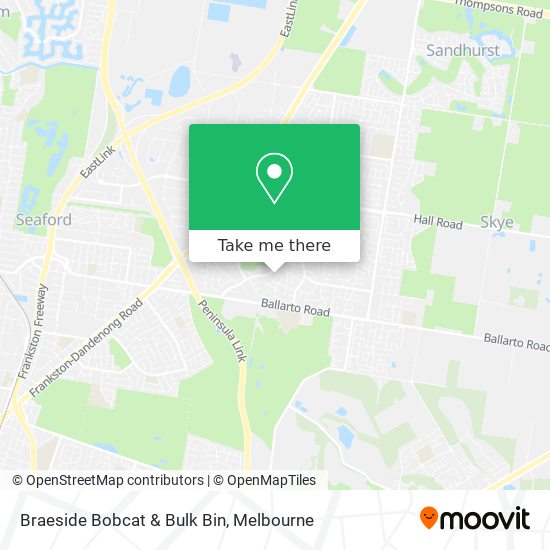 Braeside Bobcat & Bulk Bin map