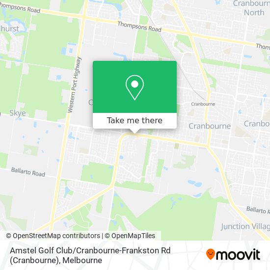 Mapa Amstel Golf Club / Cranbourne-Frankston Rd