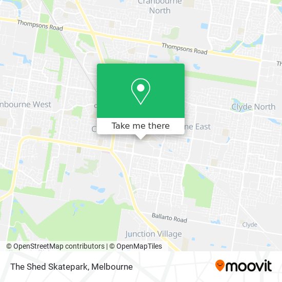 The Shed Skatepark map