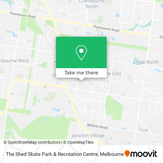 The Shed Skate Park & Recreation Centre map