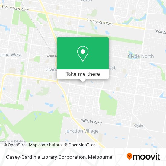 Casey-Cardinia Library Corporation map