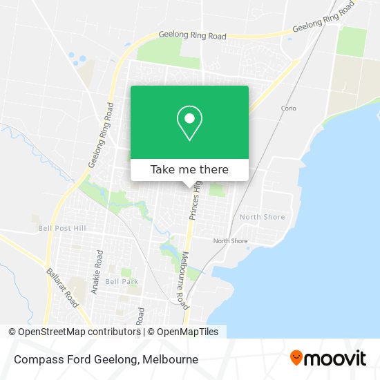 Mapa Compass Ford Geelong