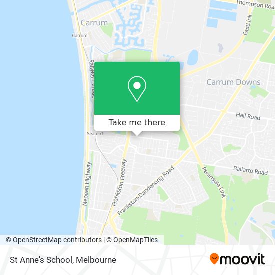 St Anne's School map