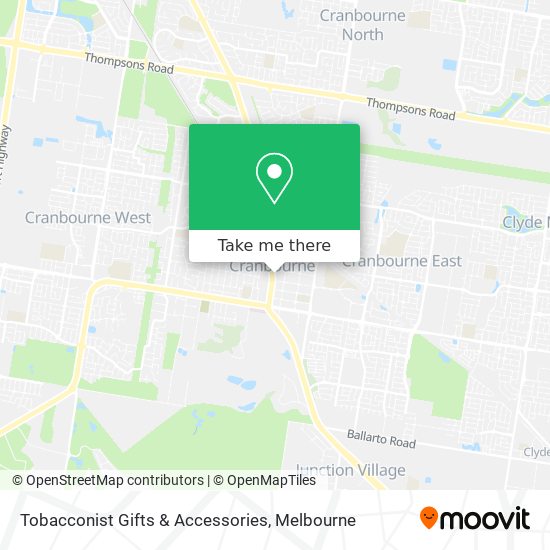 Tobacconist Gifts & Accessories map