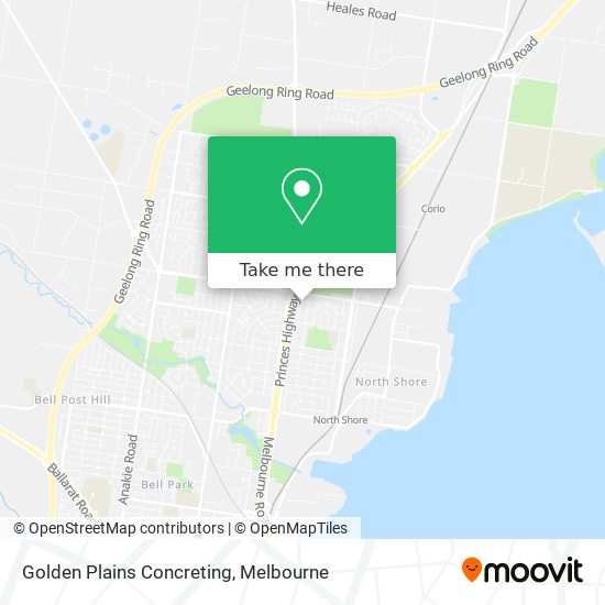 Golden Plains Concreting map