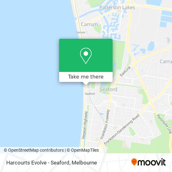 Harcourts Evolve - Seaford map