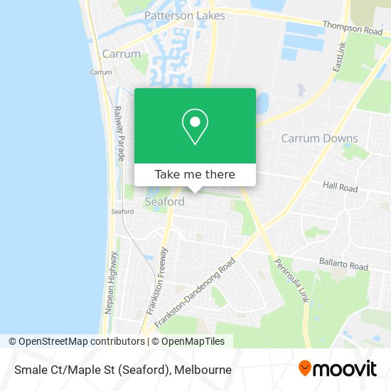 Smale Ct/Maple St (Seaford) map