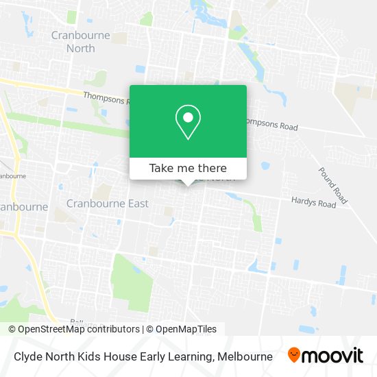Clyde North Kids House Early Learning map