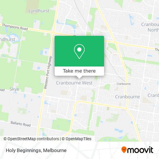 Holy Beginnings map