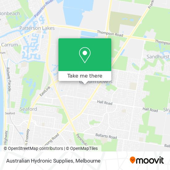 Mapa Australian Hydronic Supplies