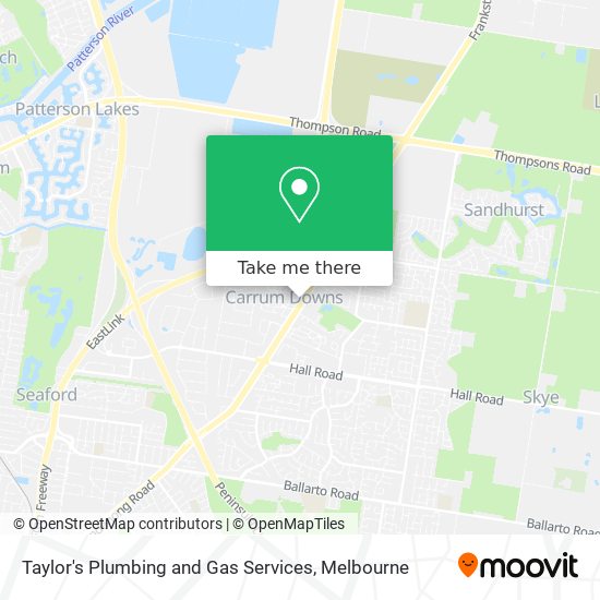Taylor's Plumbing and Gas Services map