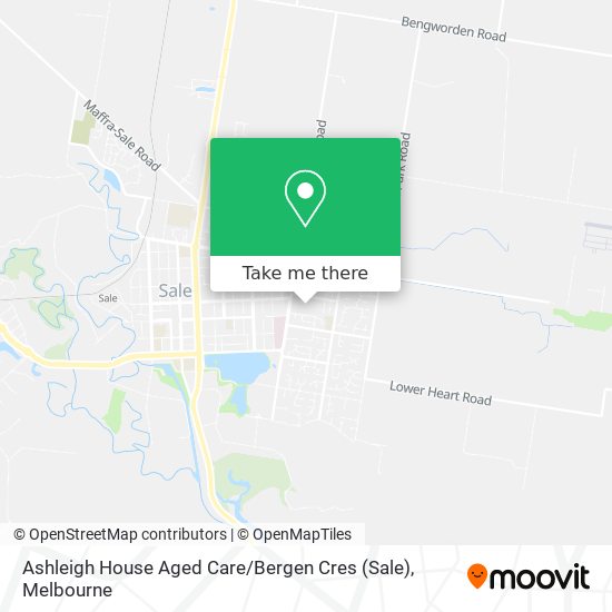 Ashleigh House Aged Care / Bergen Cres (Sale) map