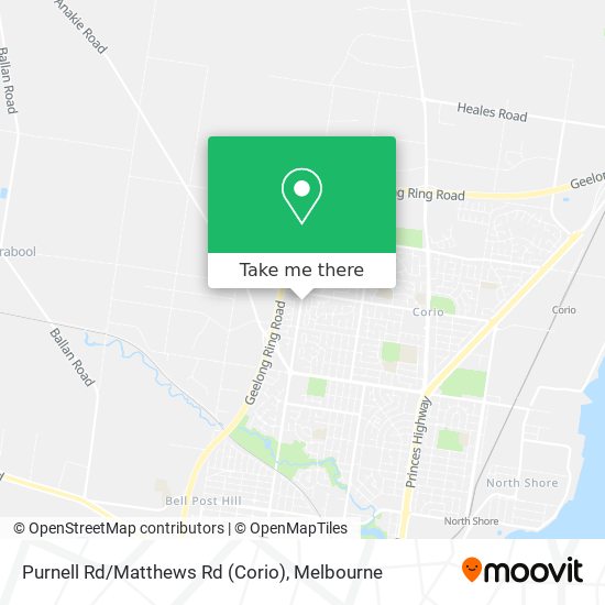 Purnell Rd/Matthews Rd (Corio) map