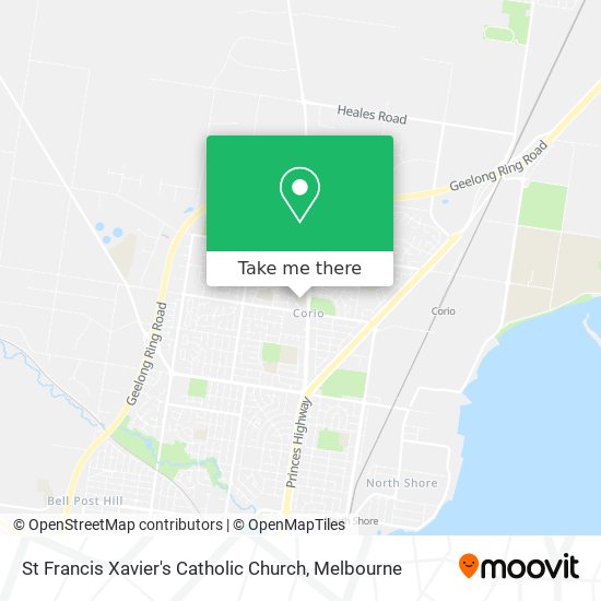 Mapa St Francis Xavier's Catholic Church