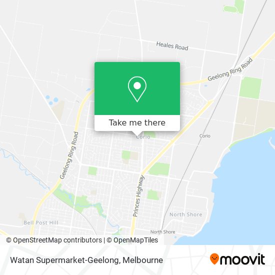 Mapa Watan Supermarket-Geelong