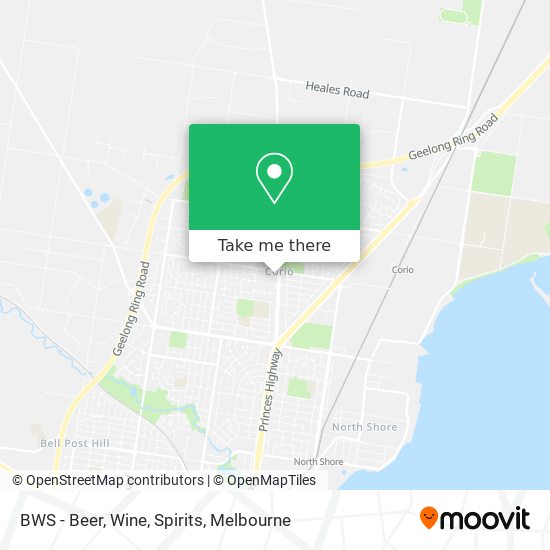 BWS - Beer, Wine, Spirits map