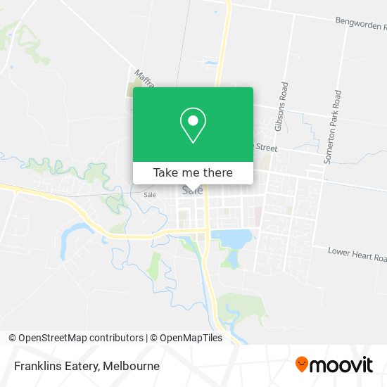 Franklins Eatery map