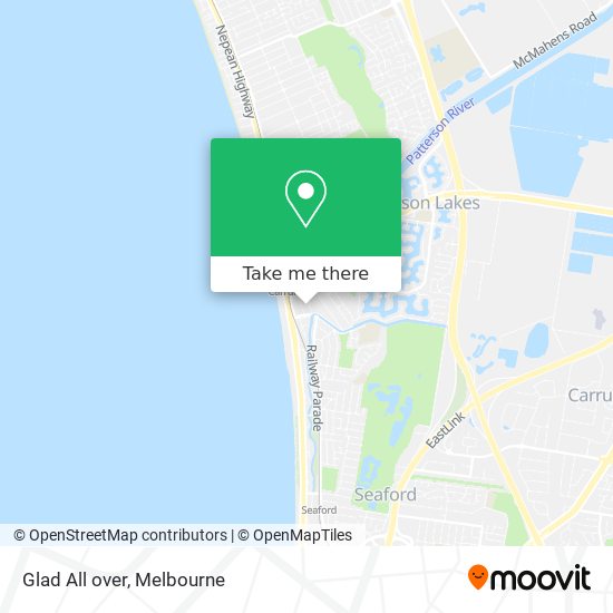 Glad All over map