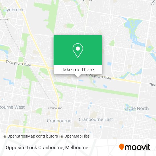 Opposite Lock Cranbourne map