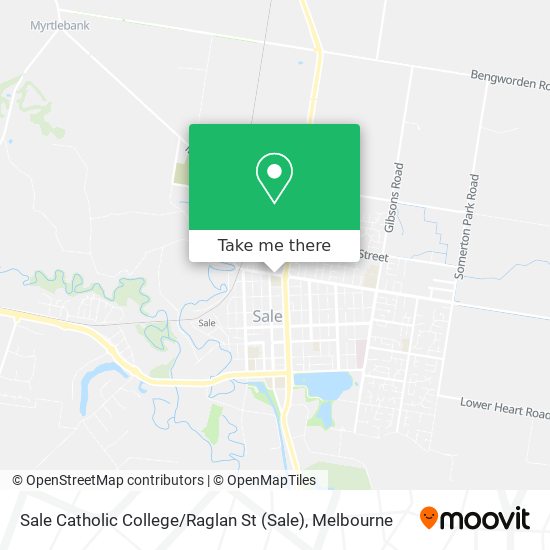 Sale Catholic College / Raglan St map