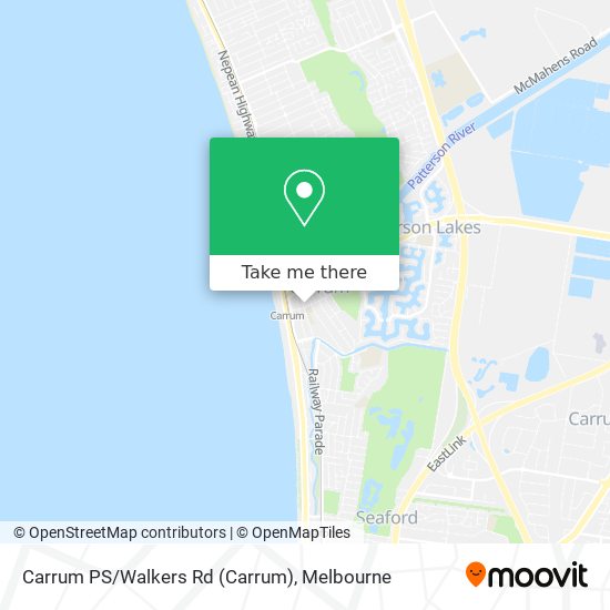 Carrum PS/Walkers Rd map