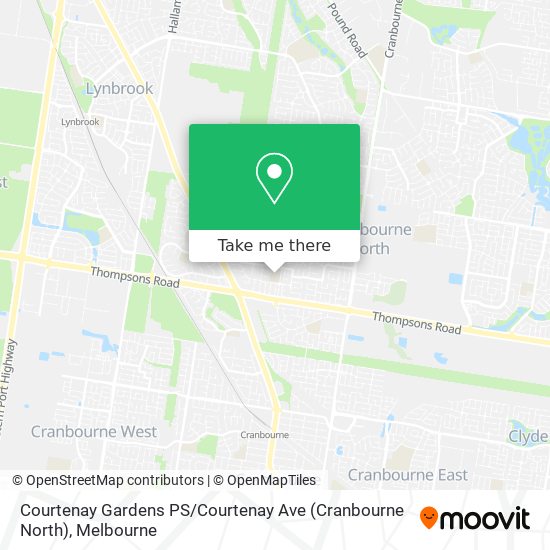 Courtenay Gardens PS / Courtenay Ave (Cranbourne North) map
