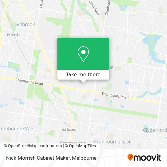 Nick Morrish Cabinet Maker map