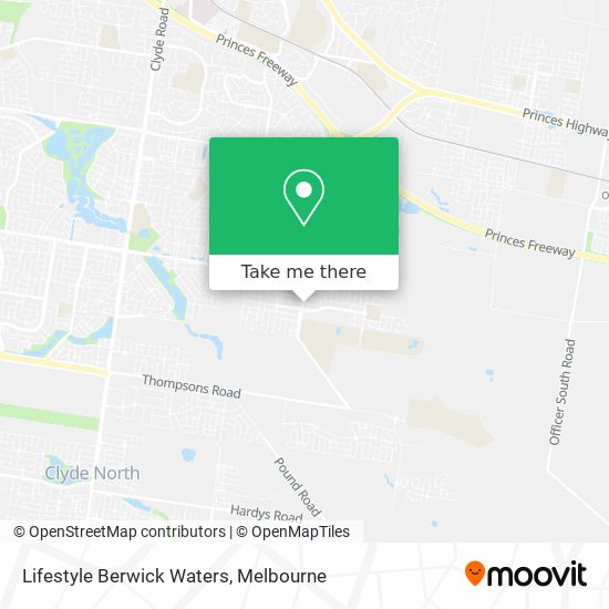 Lifestyle Berwick Waters map
