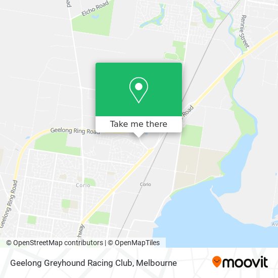 Geelong Greyhound Racing Club map